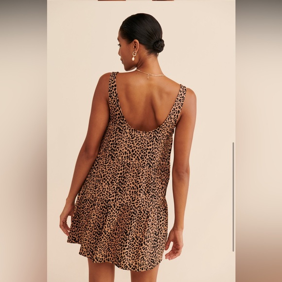 Saltwater Luxe cheetah print Noah mini dress - Picture 3 of 9